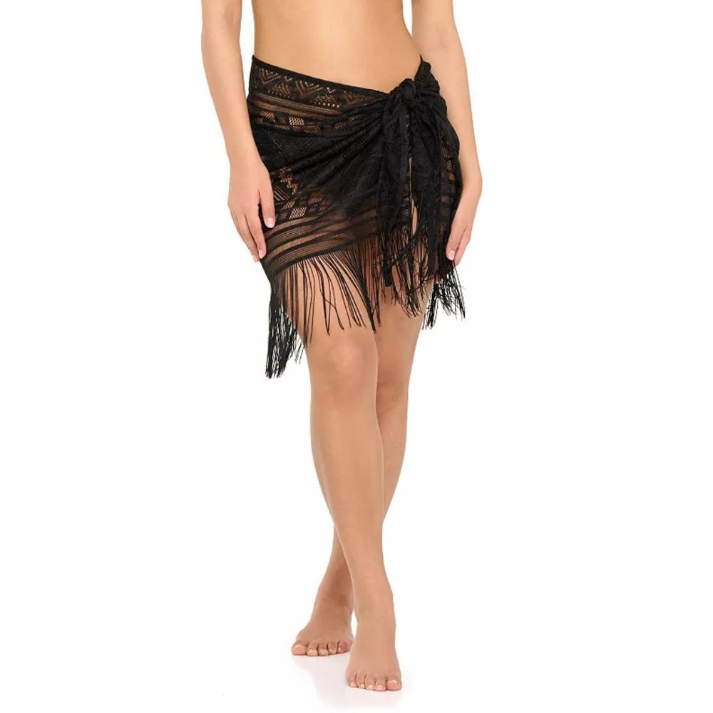NWT FRESHWATER SWIM COVER-UP SARONG (BLACK)